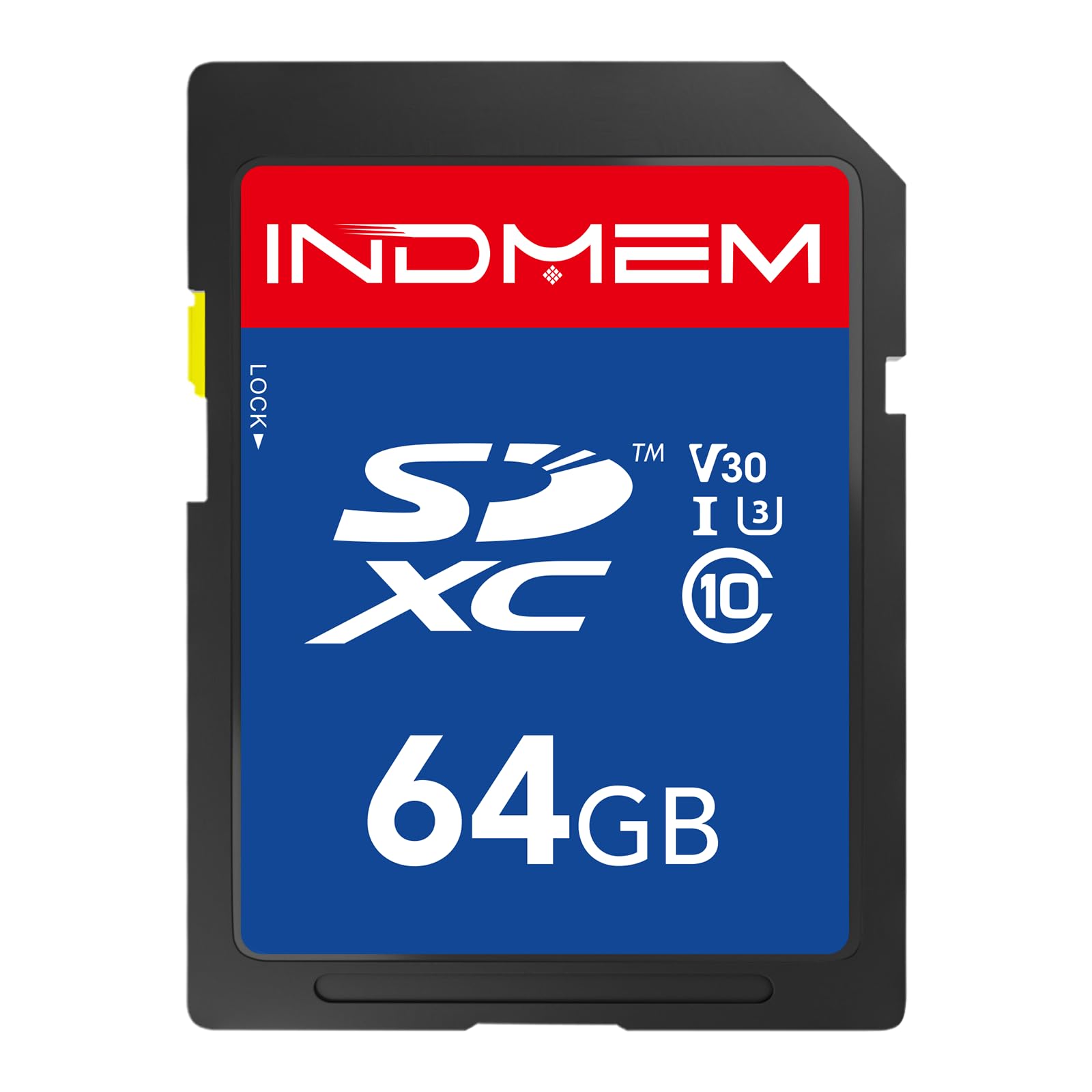 64GB SD Card,High Speed up to 90M/S, C10/U3/V30, SDXC UHS-I Memory Cards, Full HD & 4K Video Compatible with Digital Camera, HD Camcorders, DSLR and PC, 64GB(1pc)