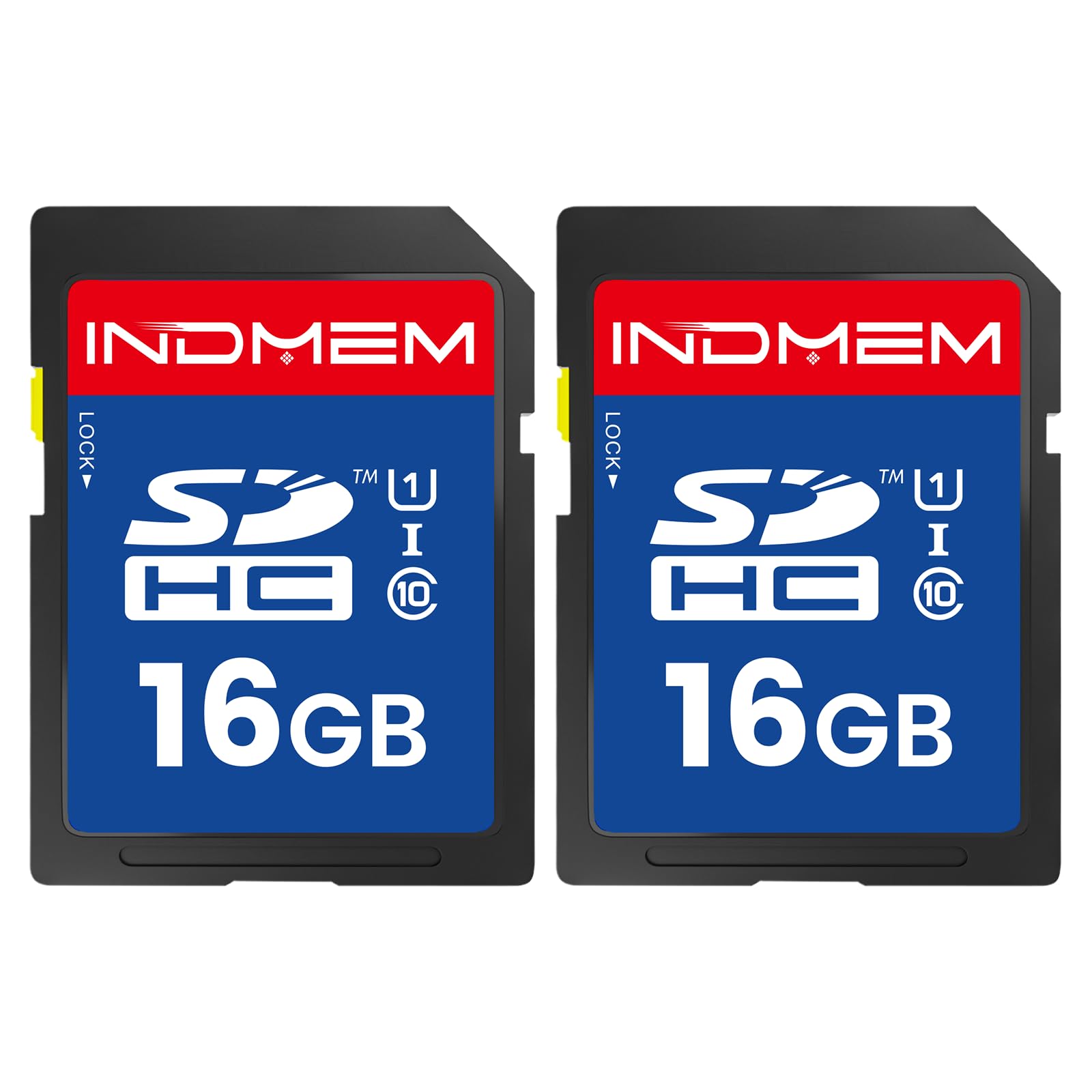 16GB SD Card, 2 Pack SDHC Flash Memory Cards UHS-I U1 Class 10 High-Speed Full HD Video Compatible with Digital Point-and-Shoot Cameras, HD Camcorders, DSLR and PC, 16GB(2pc)