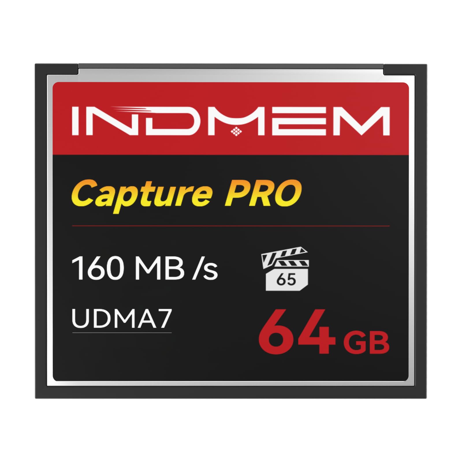 CF Card 64GB Memory Card High Speed UDMA Up to 160MB/s Camera Cards Designed for Photographers & Videographers,Support High-Speed Continuous Shooting or 4K Video Recording