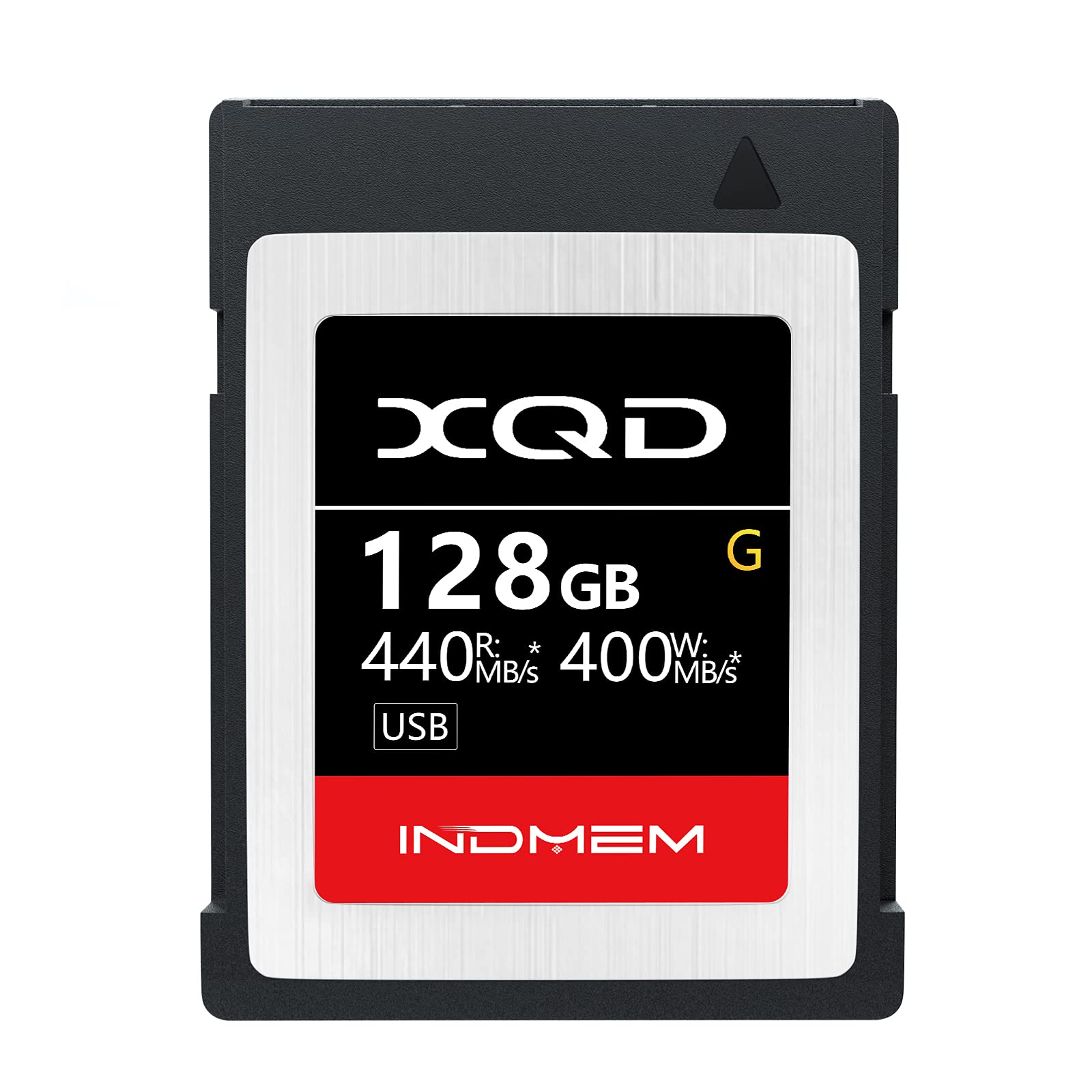 INDMEM G Series XQD Memory Card, 64GB/128GB/256GB MLC Flash Card, 5X Tough Design, Max Read 440MB/s & Write 400MB/s