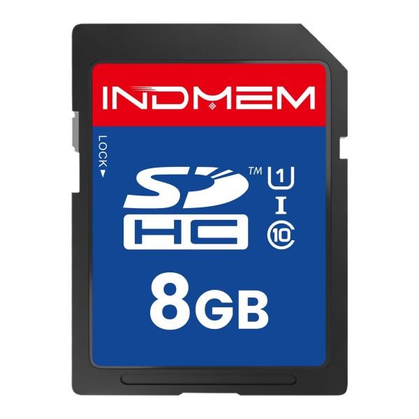 SD Card 8GB, 1 Pack UHS-I U1 Class 10 8G SDHC Flash Memory Card Compatible with Digital Camera, Computer, Trail Camerasg